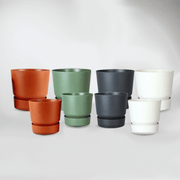 Recycled Coaster Pots 'Multicoulour' Ø 23-28 cm