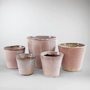 Terracota Glazed Pots 'Quartz'