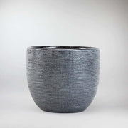 Silver blue planter - Metallic Accents for Modern Gardens