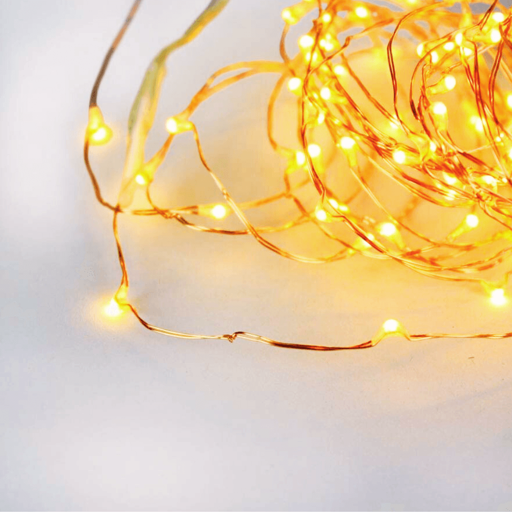 Set of Copper Fairy Lights 100 Bulb Bloombox Club